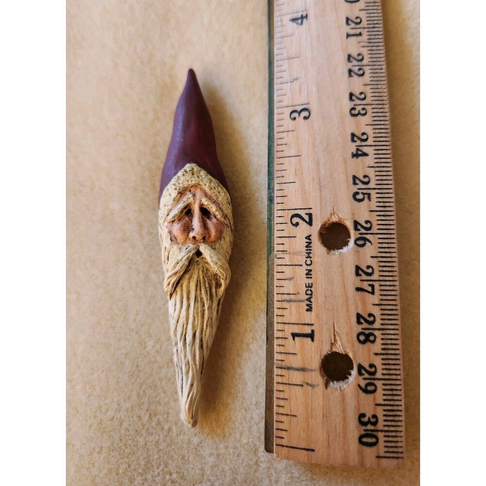Handcrafted Clay Santa Claus Holiday Broach Pin
